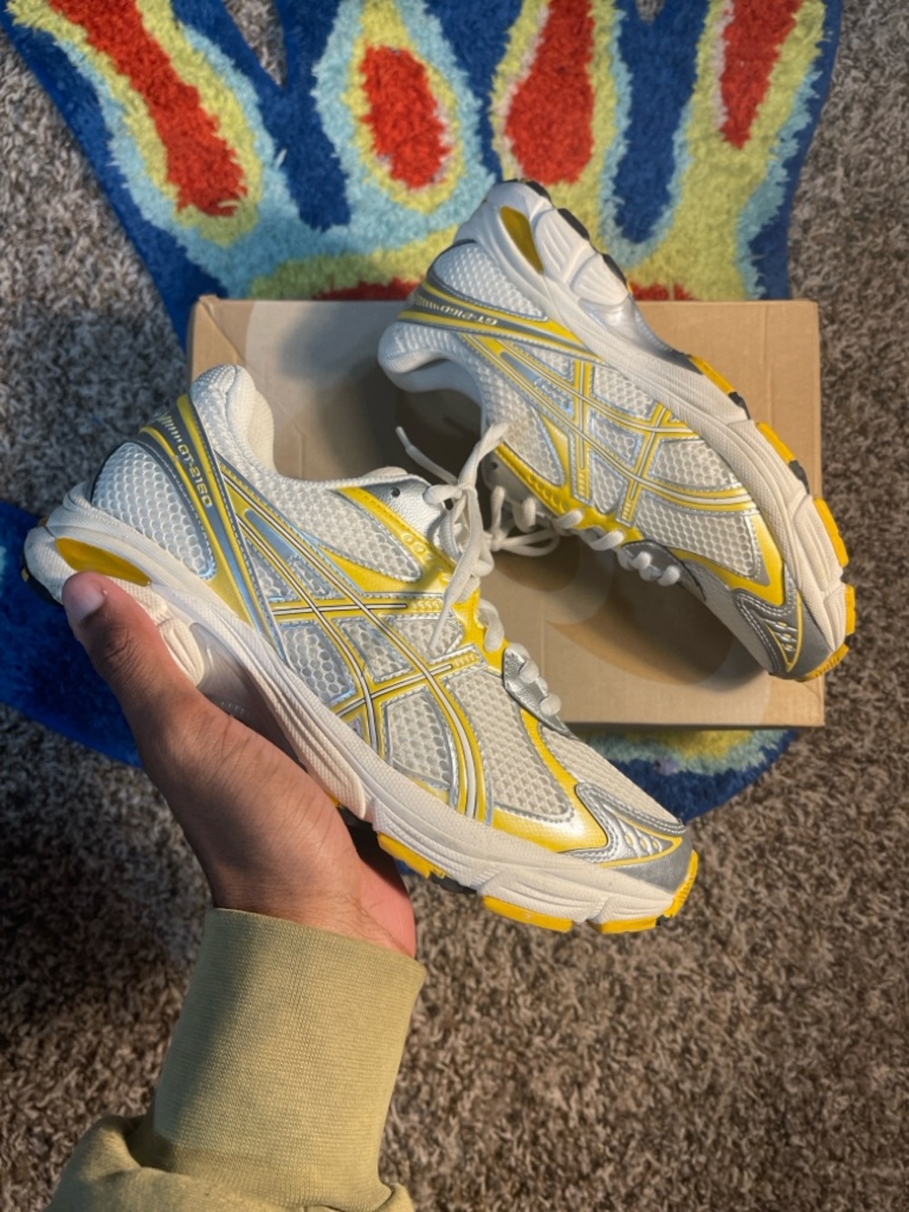 ASICS GT-2160 White and Yellow